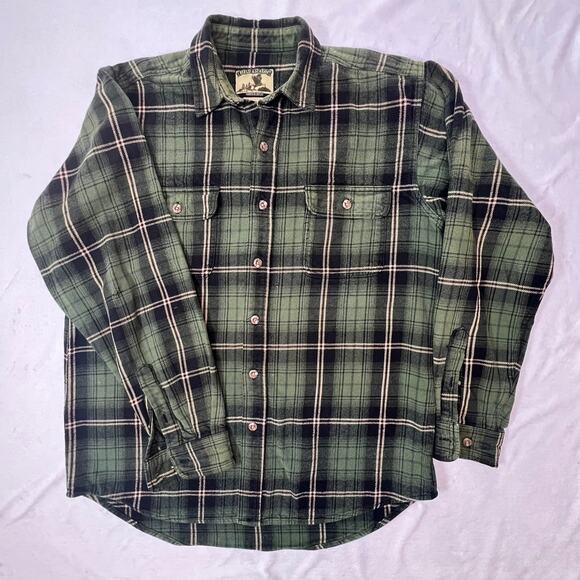 Field & Stream Other - Vintage Field and Stream Green Flannel Work Shirt Tall Sz Large with Minor Flaws